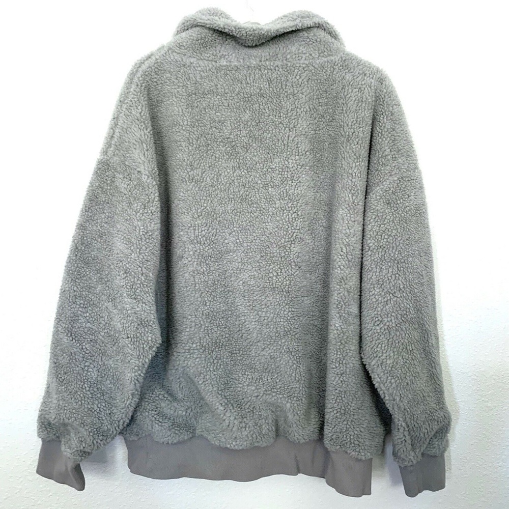 Polo Ralph Lauren Gray Fleece 1/4 Zip Pullover - Picture 4 of 6